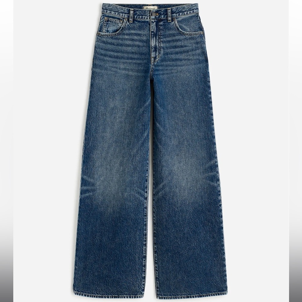 Madewell Medium Blue Wide-Leg Jeans